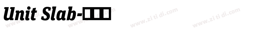 Unit Slab字体转换